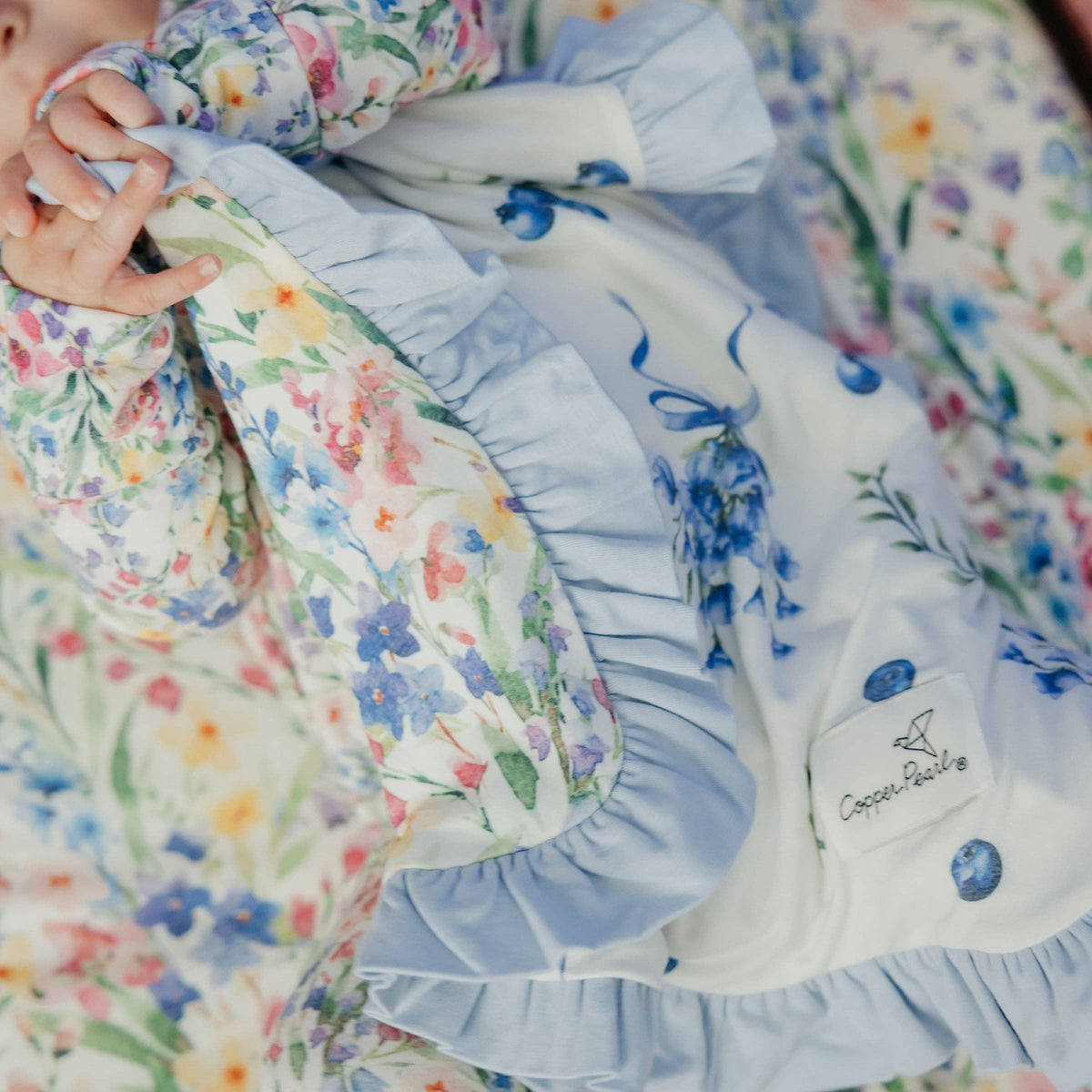 Ruffled Security Blanket Set - Catherine