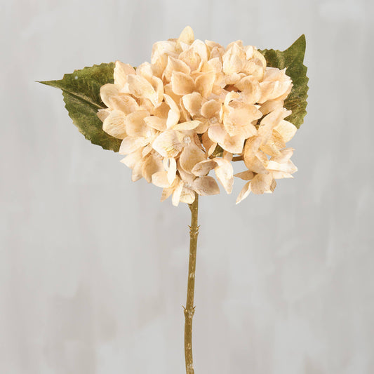 Cottage Core Cream Hydrangea Floral Pick