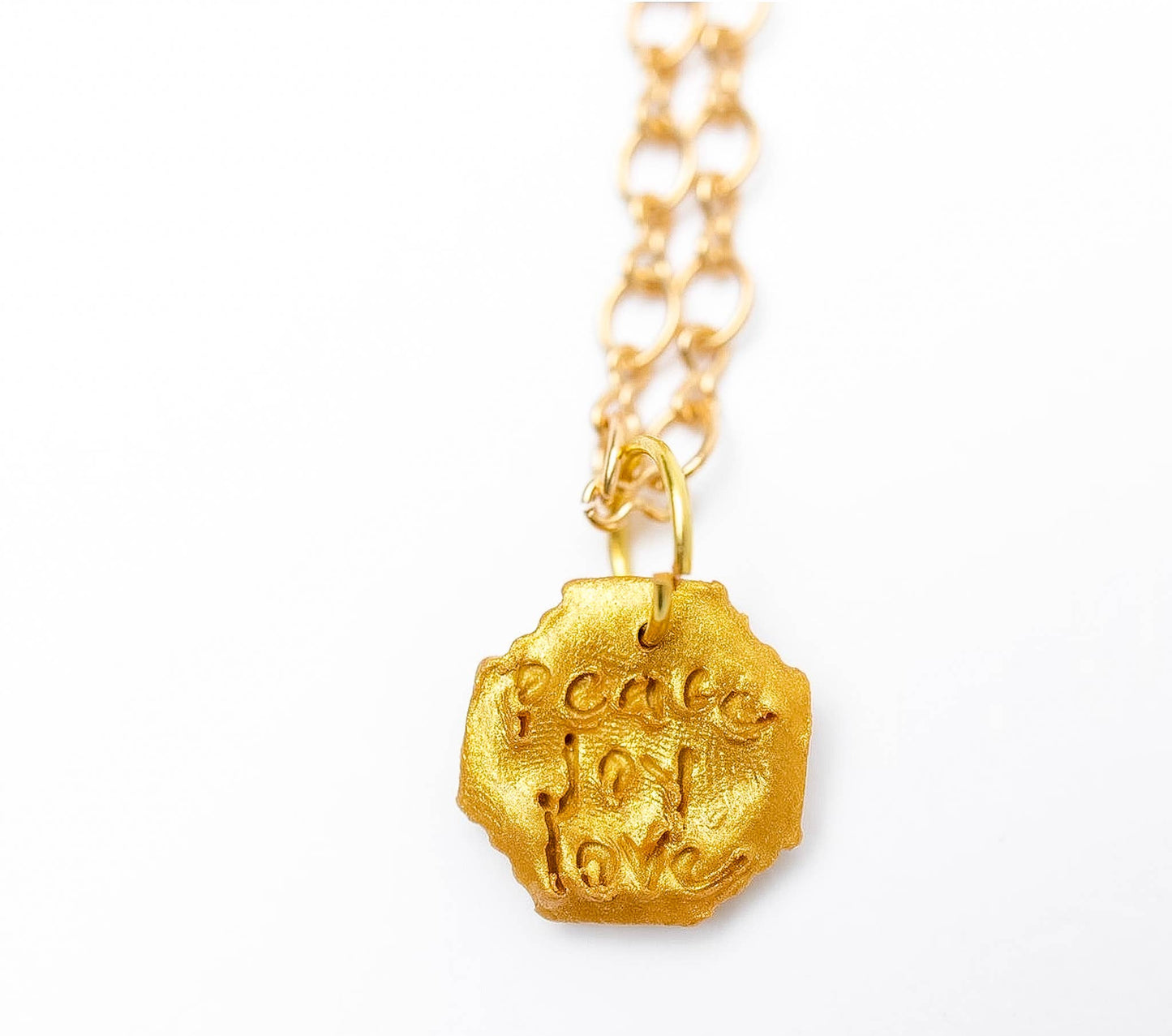 Gold Plated Chain with Tiny Jerusalem Necklace