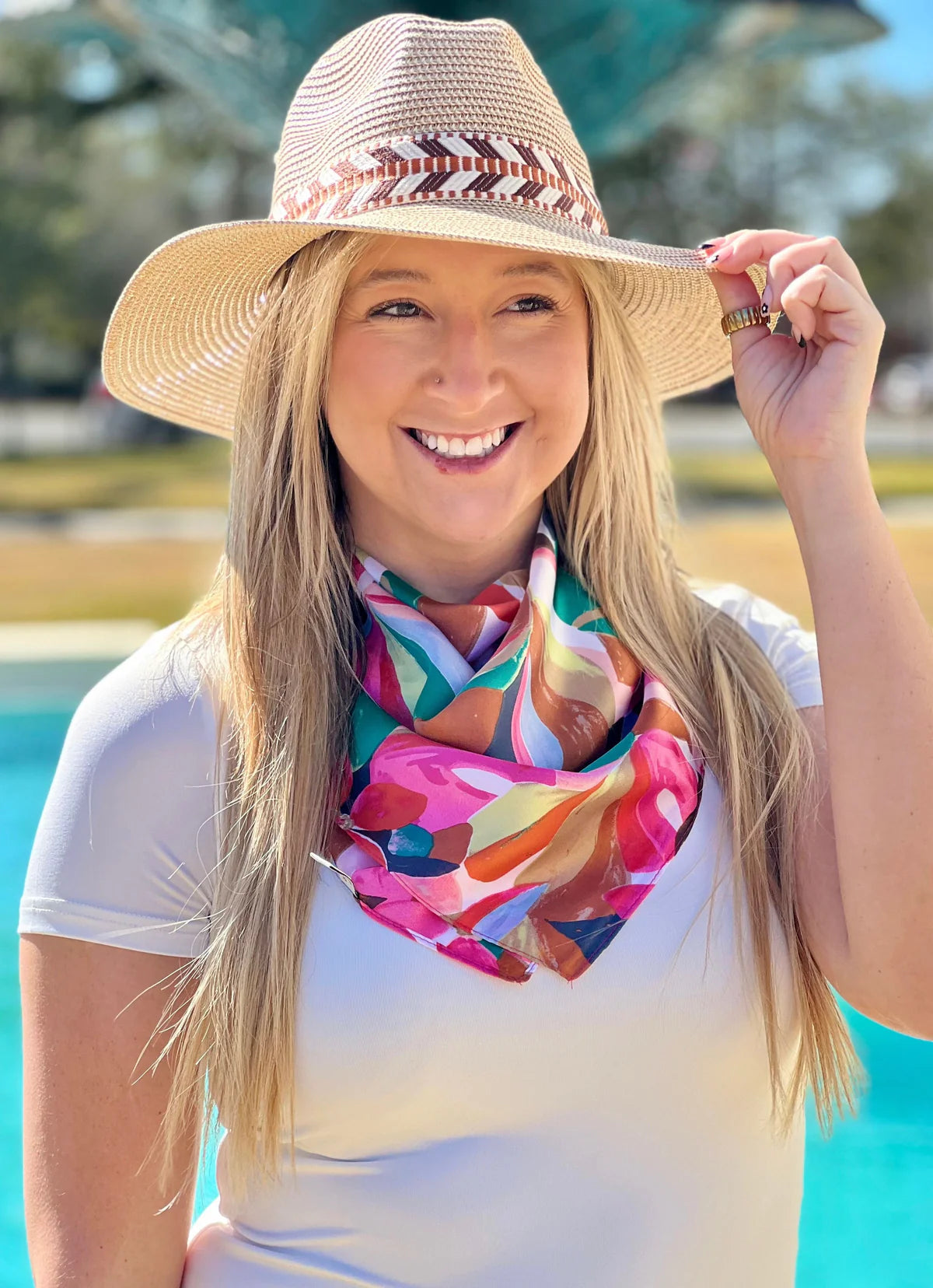 Longford Printed Square Scarf 2 Colors