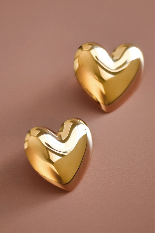 Lots of Love Heart Gold Plated Earrings