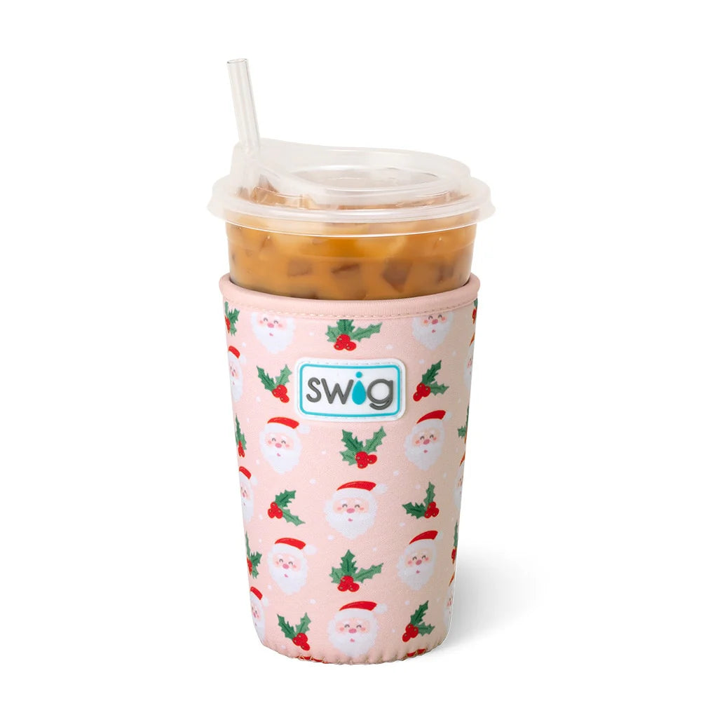 SWIG Holly Jolly 22oz Iced Coffee/Tea Coolie