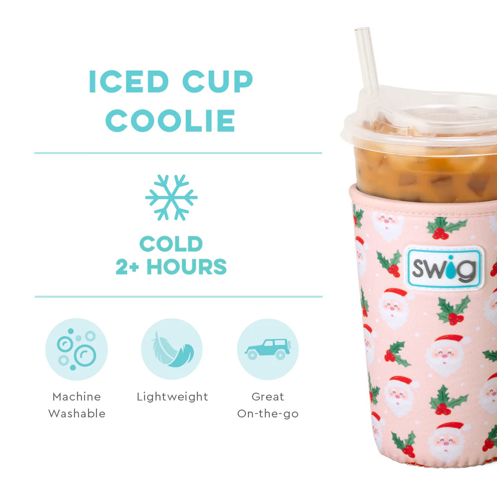 SWIG Holly Jolly 22oz Iced Coffee/Tea Coolie