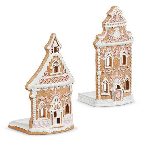 White Icing Gingerbread  House