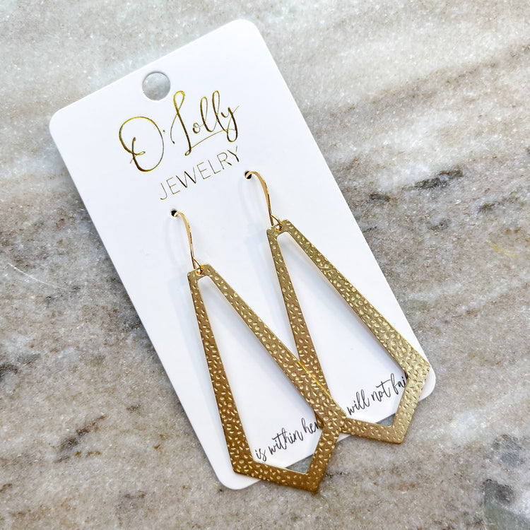 Everyday Gold Dangle Earrings by O’Lolly Jewelry