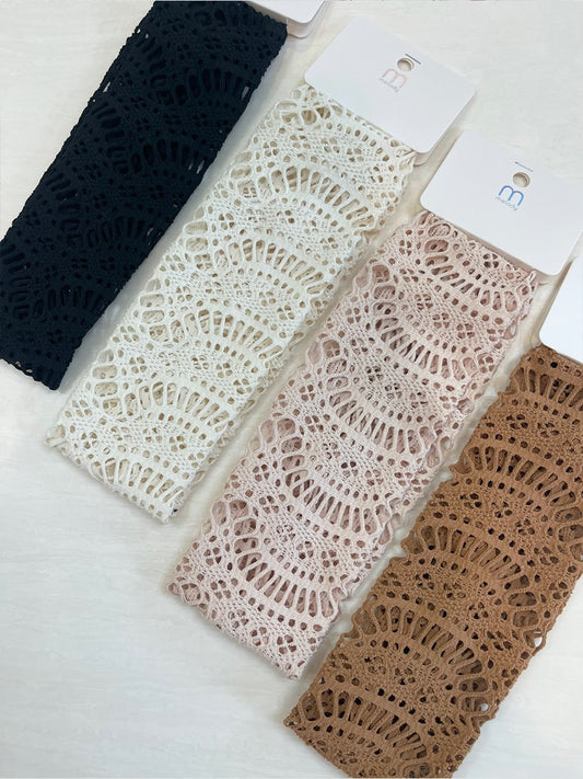 Lace Stretch Headband (4 Color Options)