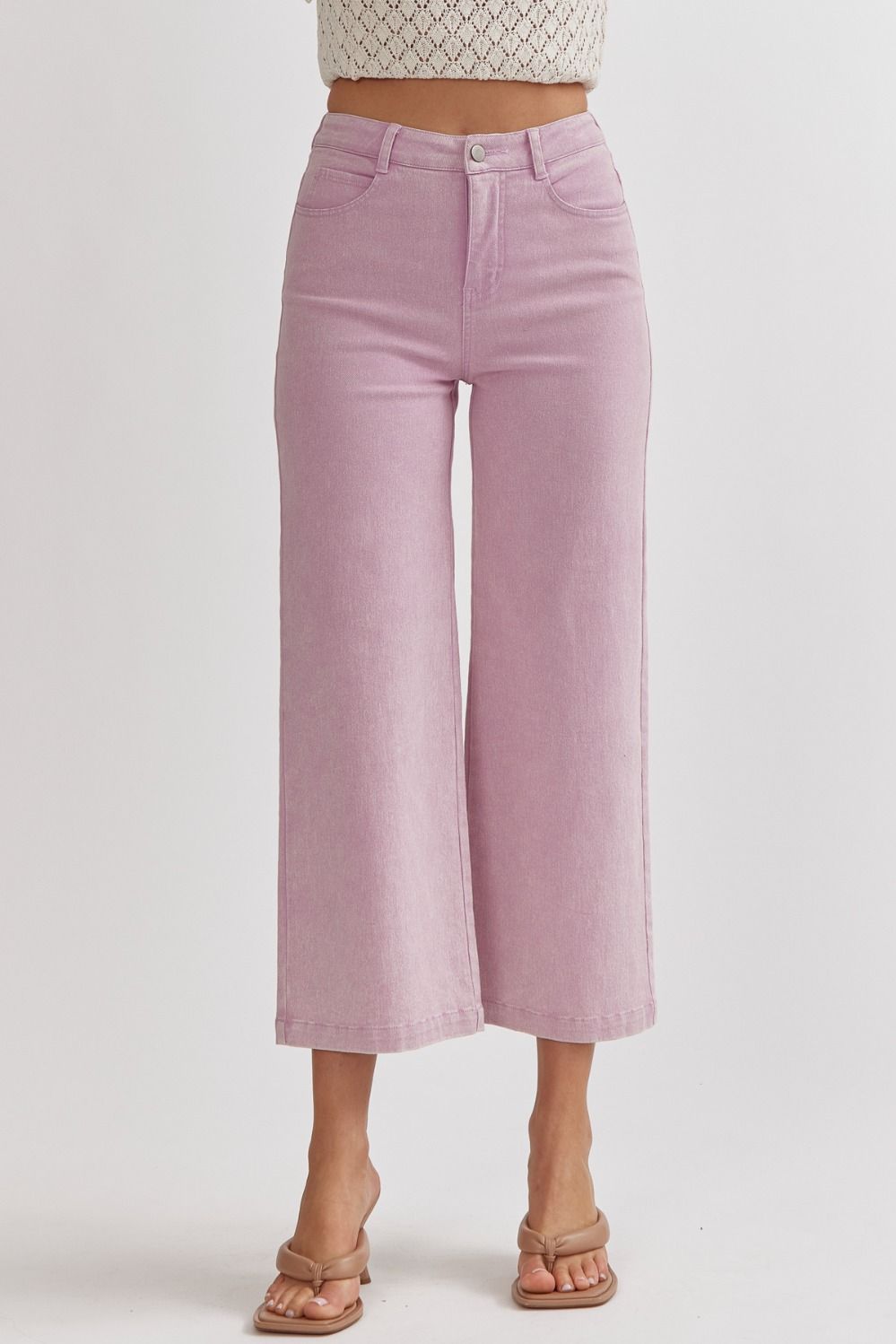 Don't Worry, Be Happy Wide Leg Pants 3 Colors (Small to Large)