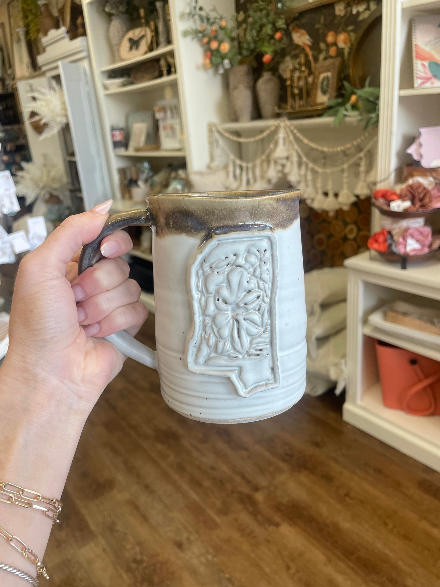 Fingerprint Pottery MS Mug (Ivory Linen)