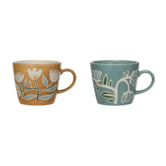 Buttercup Hand-Painted Stoneware Mug (2 Styles)