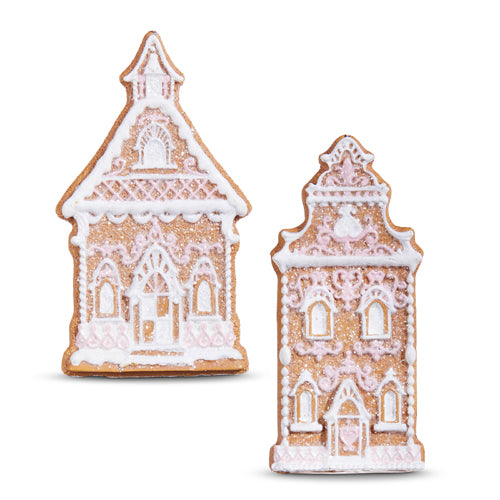 Gingerbread Church with White Icing Ornament