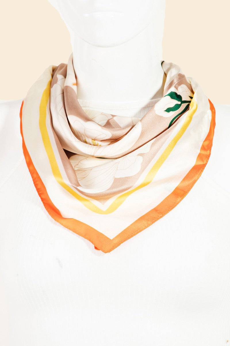 Fiona Florals Bandana Scarf (Multiple Color Options)