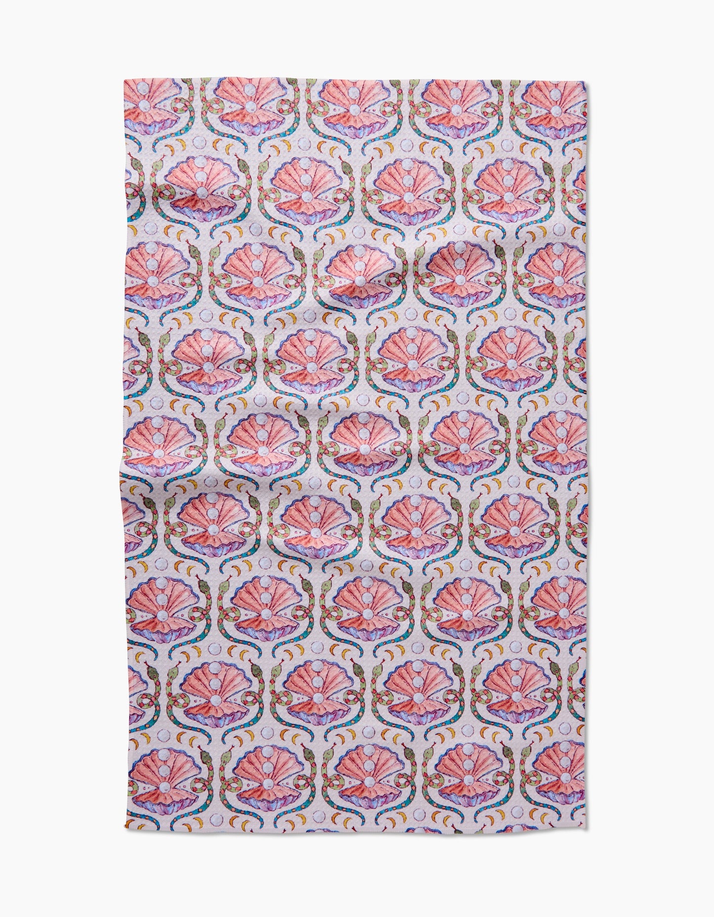 Geometry Pearls of the Moon Tea Towel