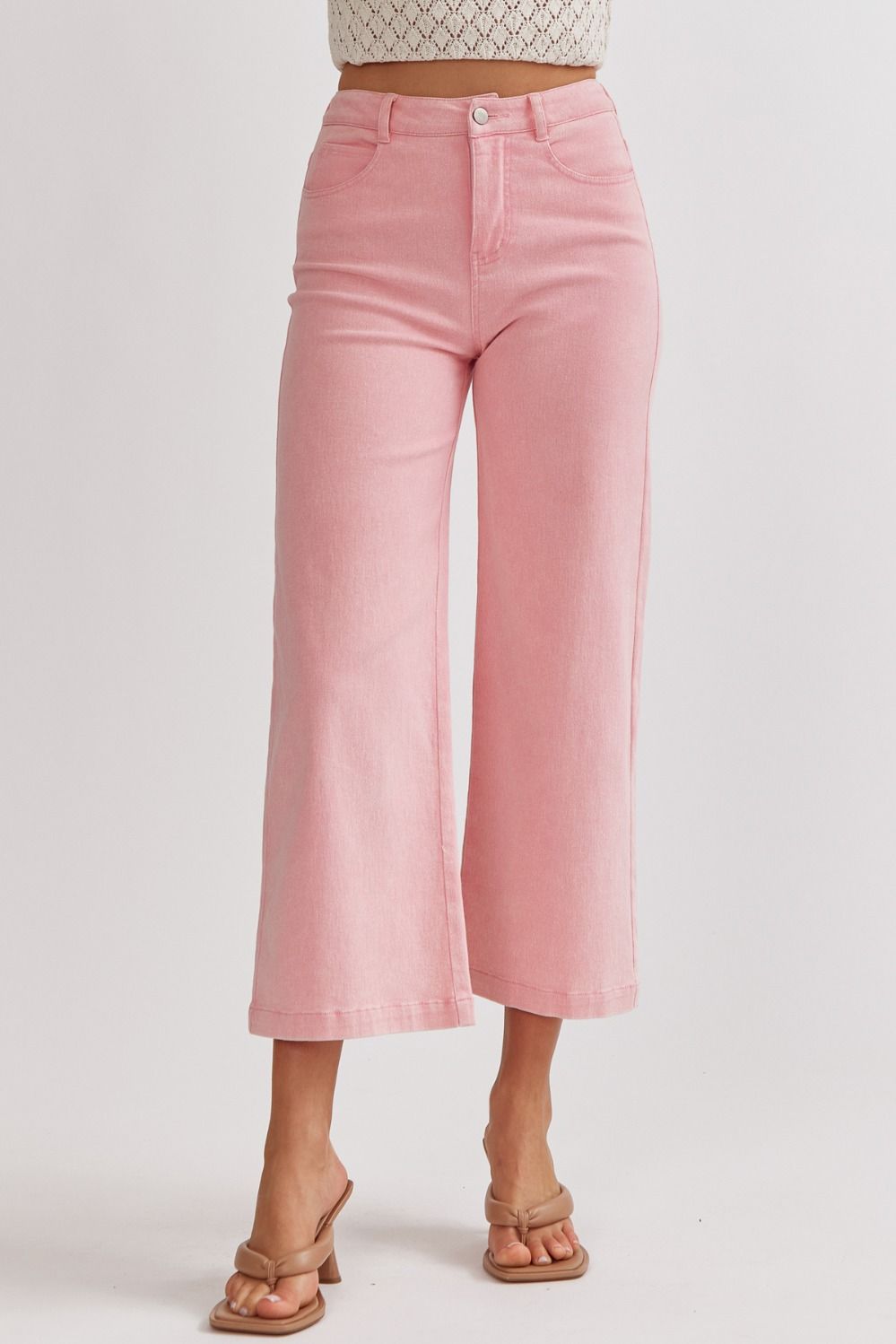 Don't Worry, Be Happy Wide Leg Pants 3 Colors (Small to Large)