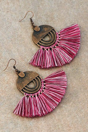 Boho Chic Tassel Earrings 2 Colors