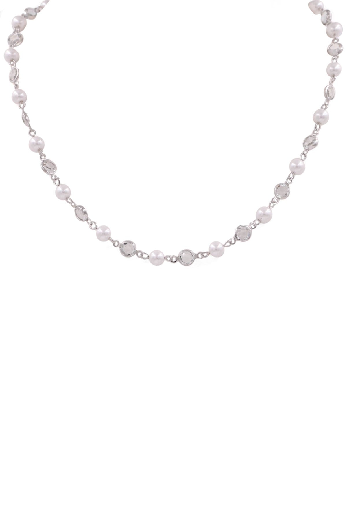 Pearl Station Necklace 2 Colors