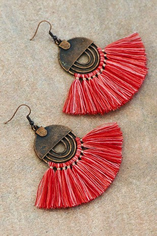 Boho Chic Tassel Earrings 2 Colors