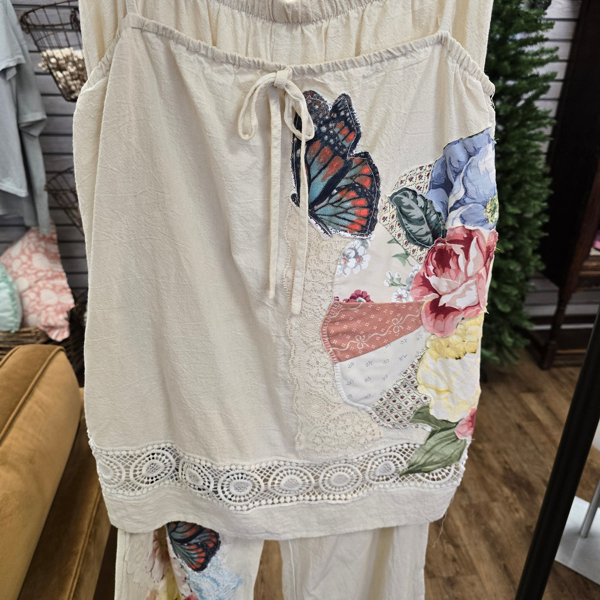 In the Garden Upcycled Top + Pant Set Size S/M
