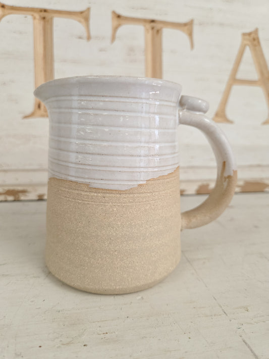 Finger Print Pottery Creamer