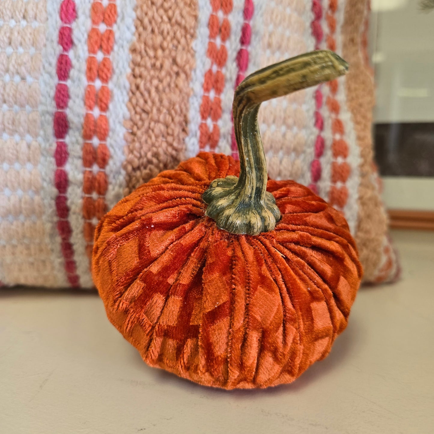Velvet Pumpkin in Burnt Orange