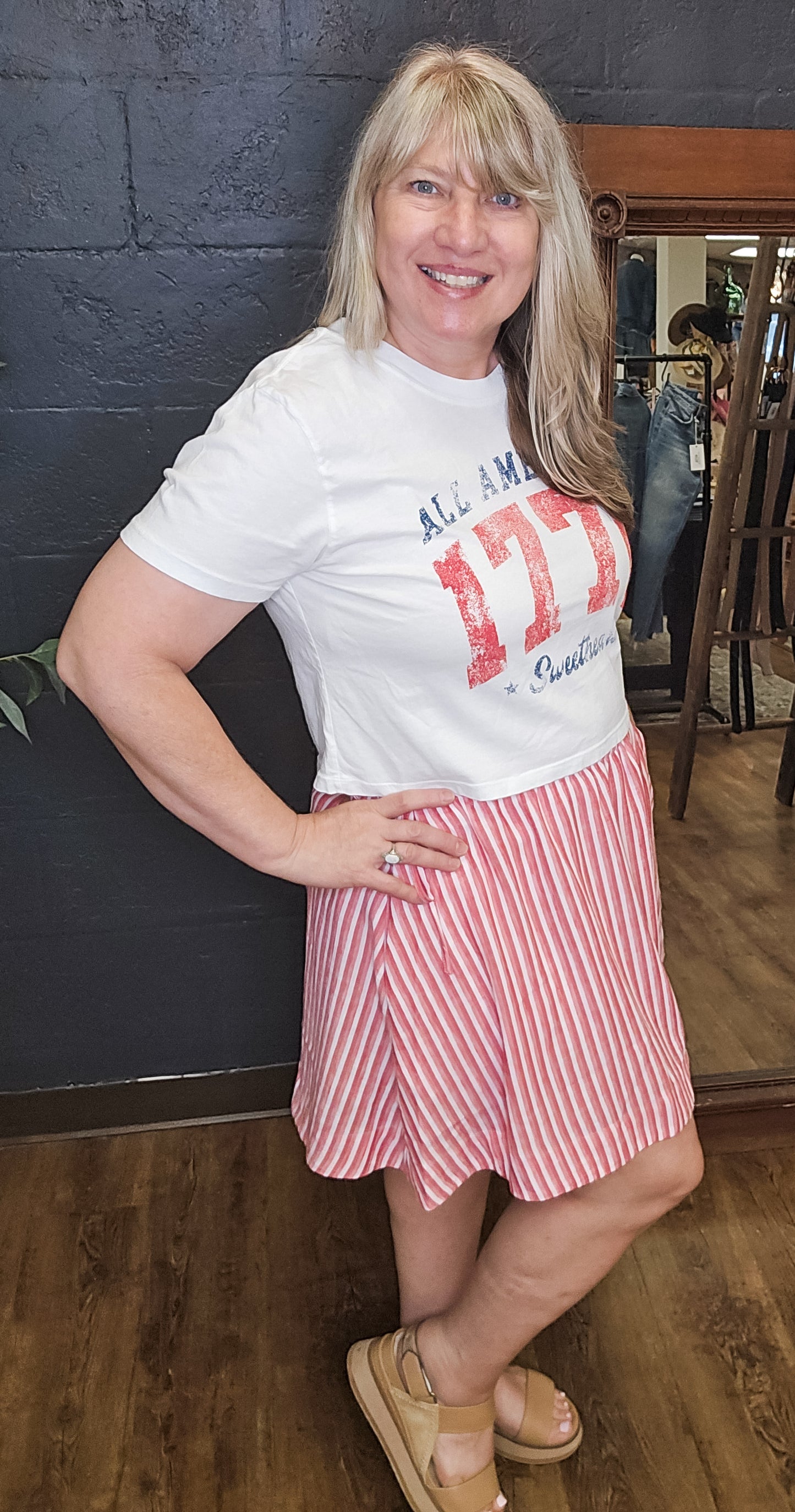 Candy Girl Striped Skort