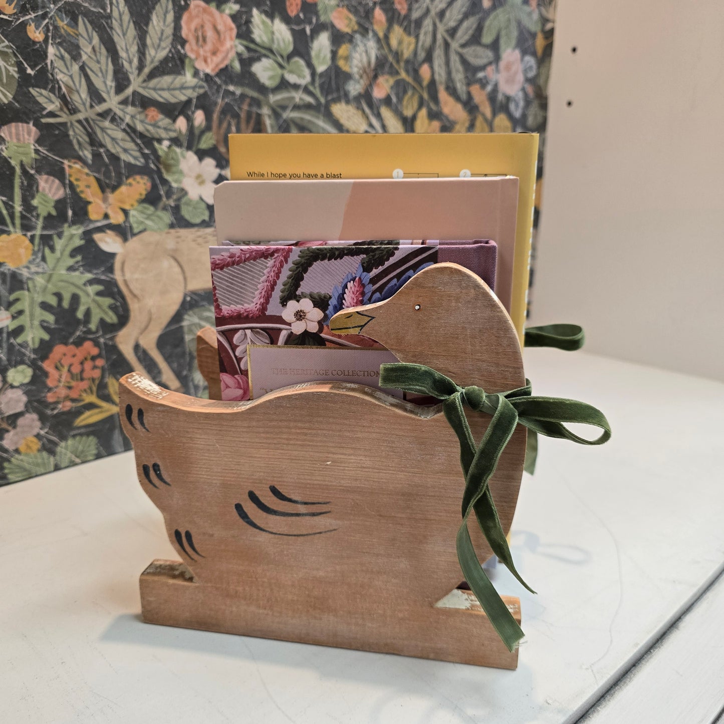 Vintage Duck Book Holder