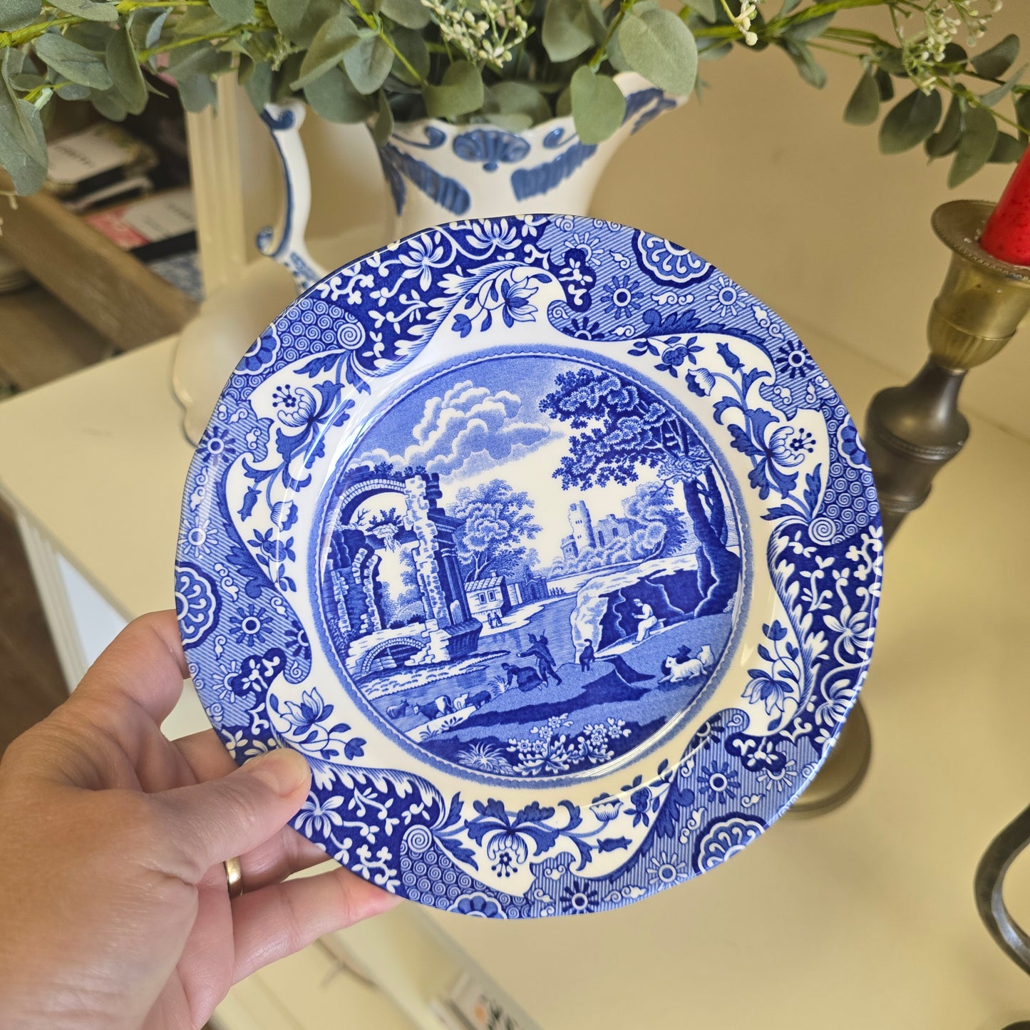 Blue Italian Spode Salad Plate
