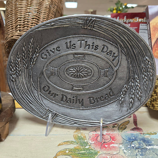 Give us this Day Pewter Tray