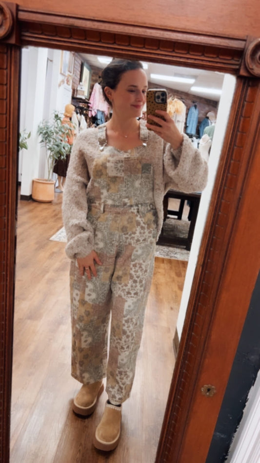 Joyful Song Print Overalls