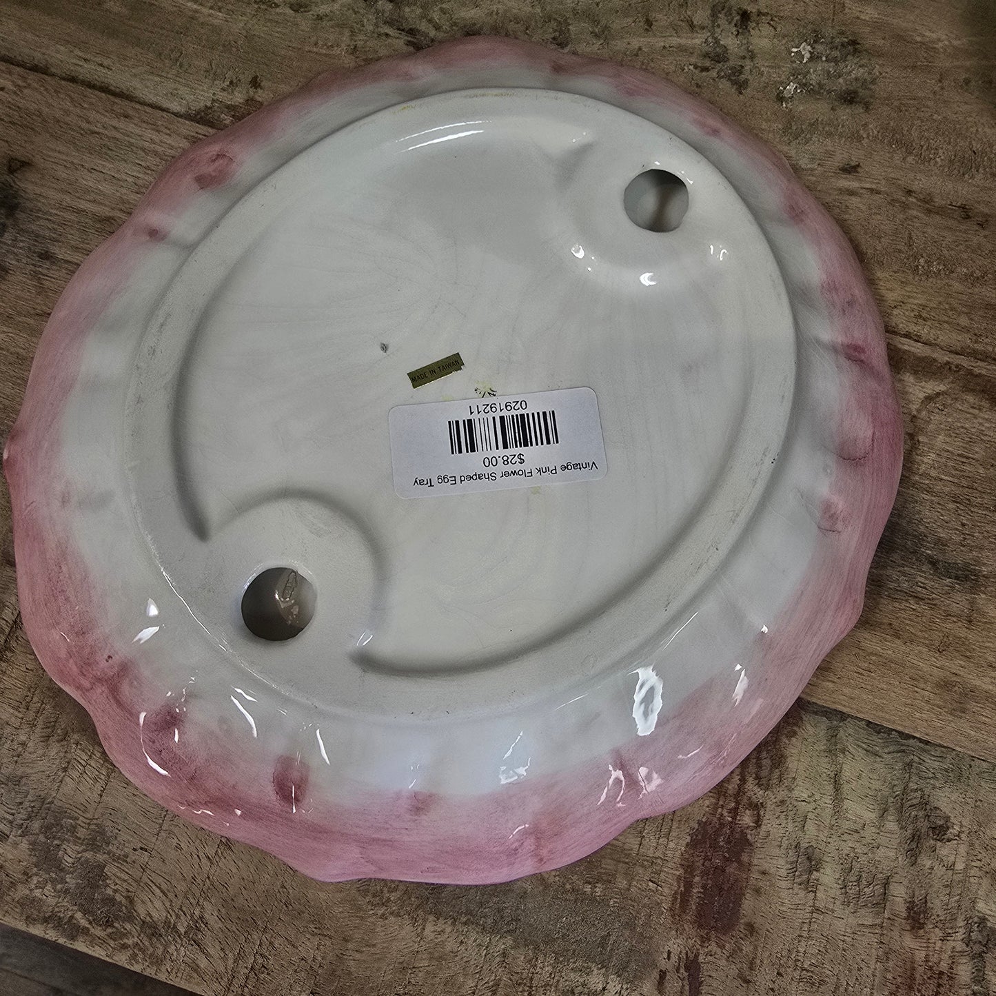 Vintage Pink Flower Shaped Egg Tray