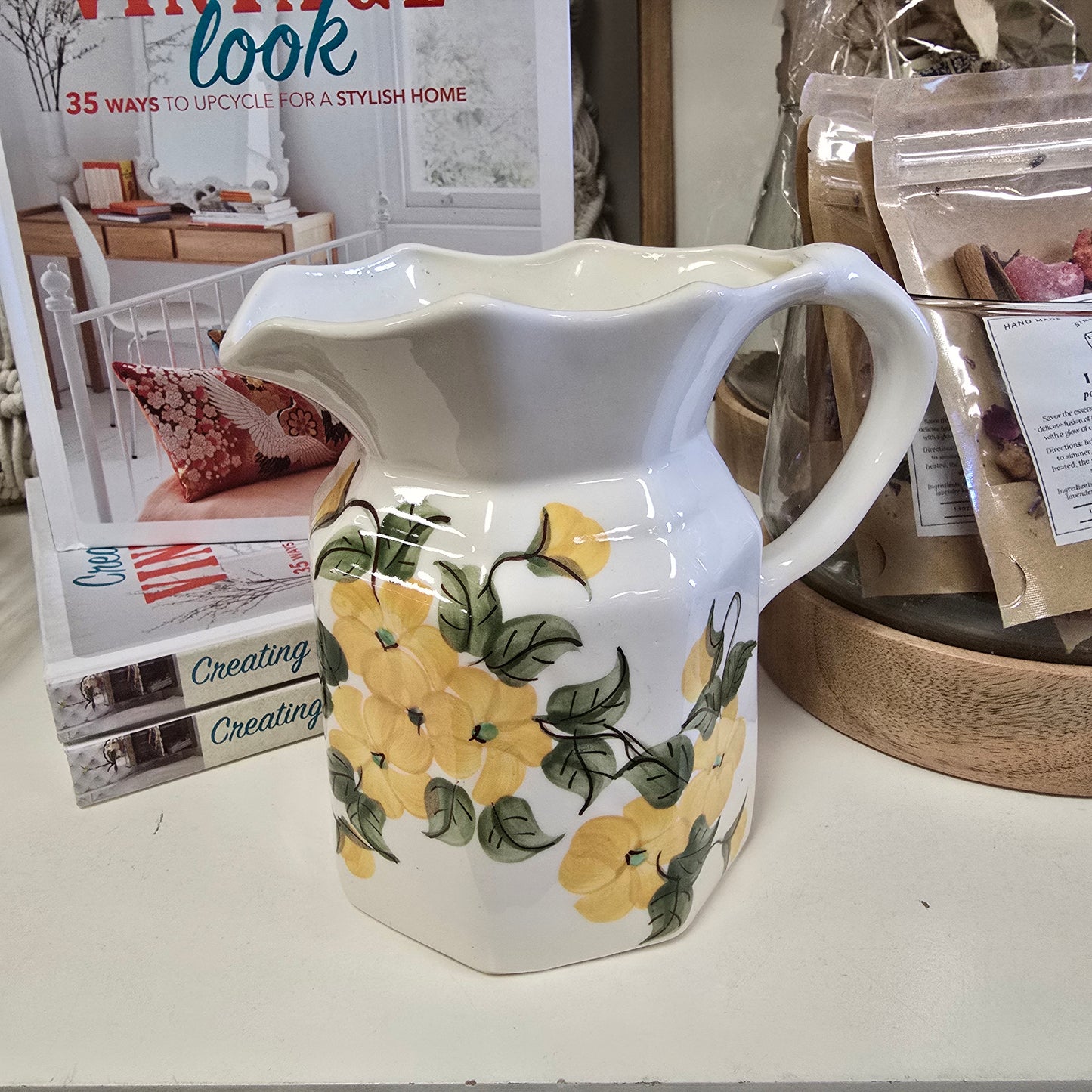 Vintage Cash Family Pottery Hand Painted 6" Vase