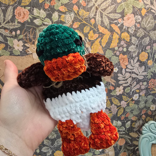 Hand Crocheted Mallard Duck Lovie