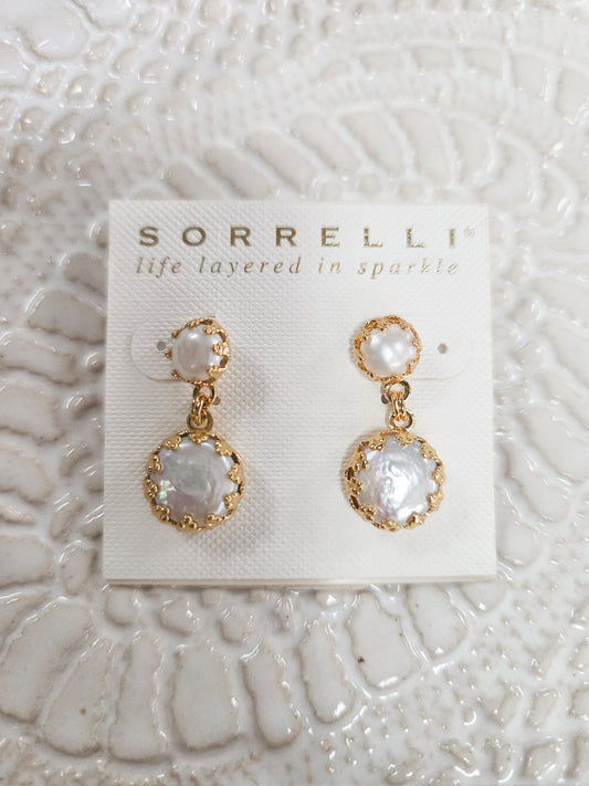 Sorrelli Dangle Pearl Earring