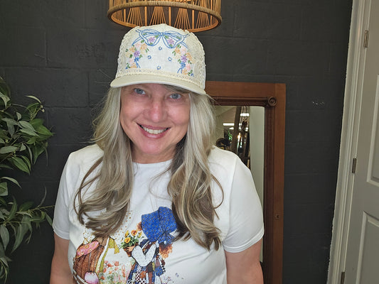 Crowned for His Glory Bow Handmade Hat