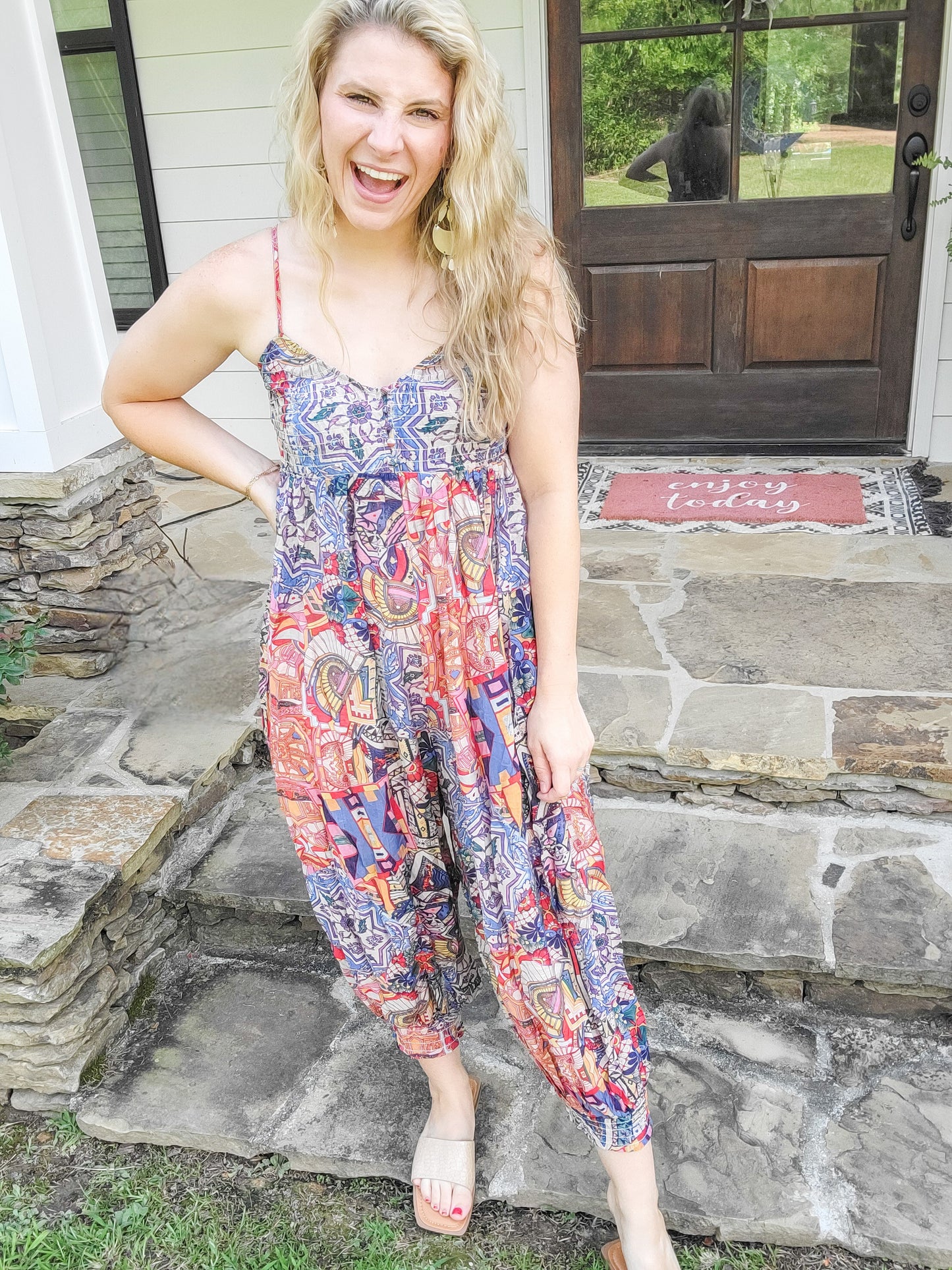 Maddie Medallion Jumpsuit (Small to Large)