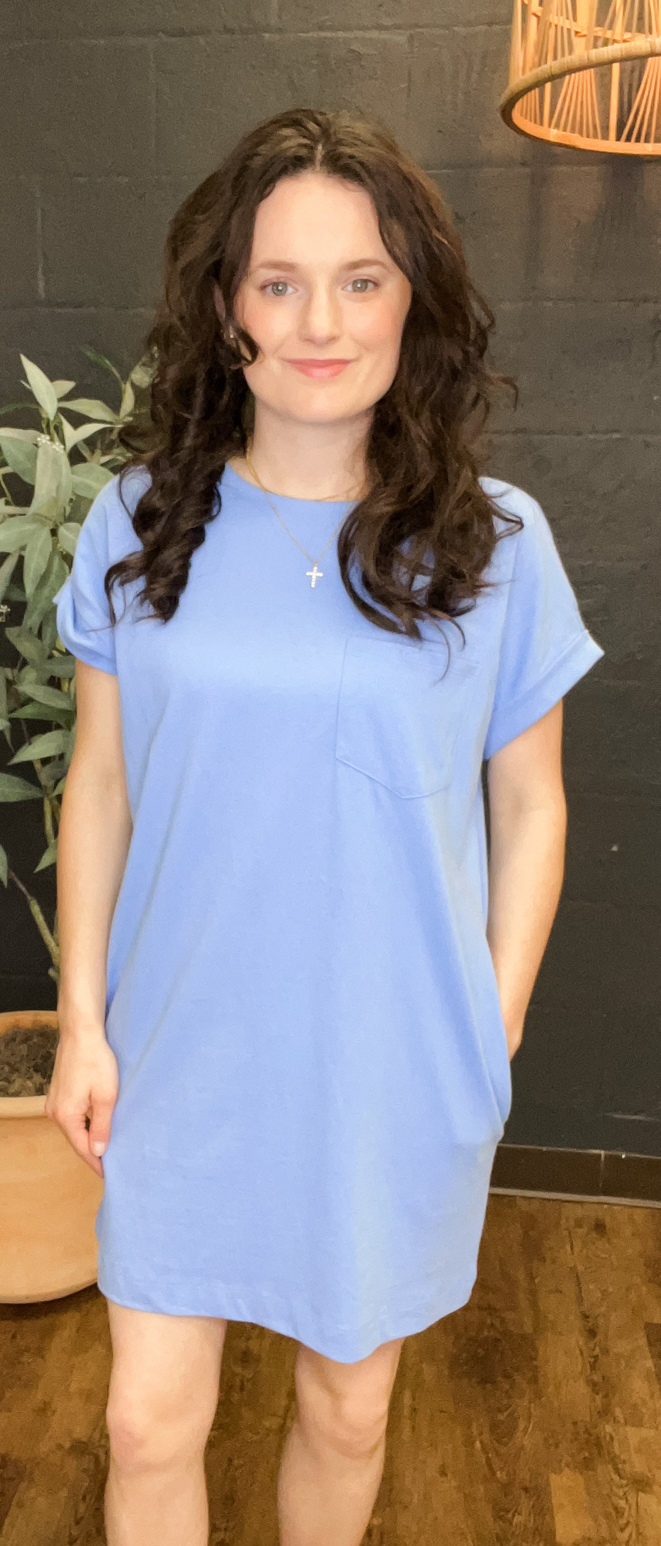 Gulf Breeze Cotton Dress with Pockets