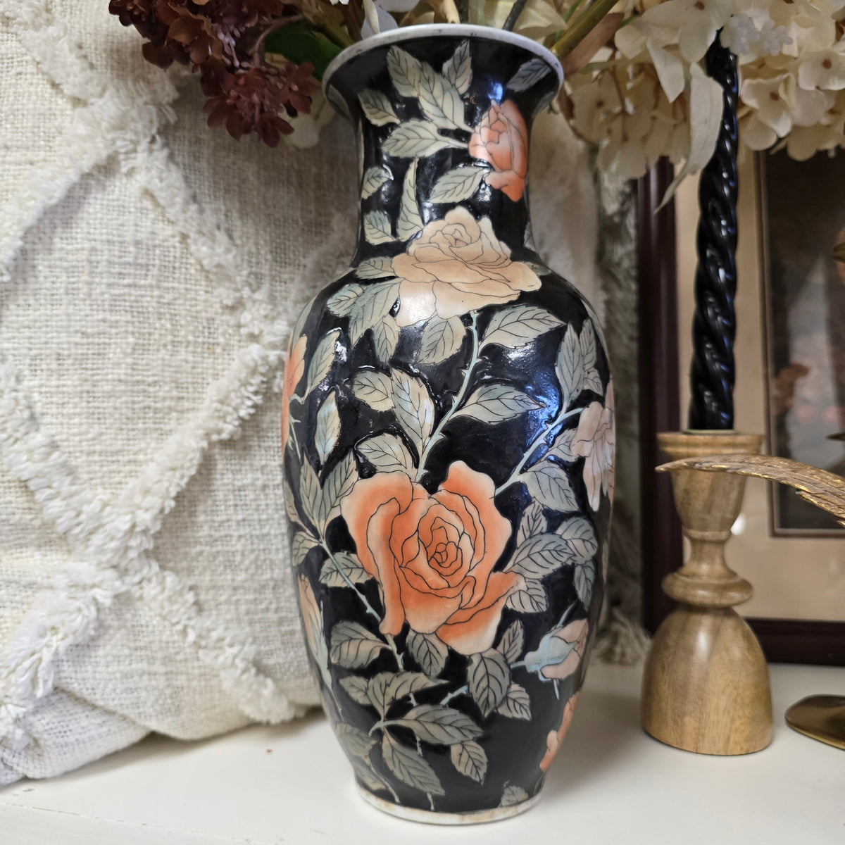 Vintage Hand Painted Chinese Vase