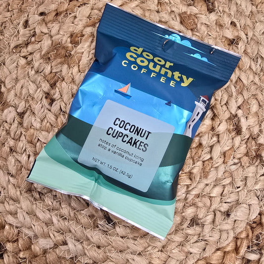 Door County Coffee Coconut Cupcakes 1.5oz Full Pot Pack