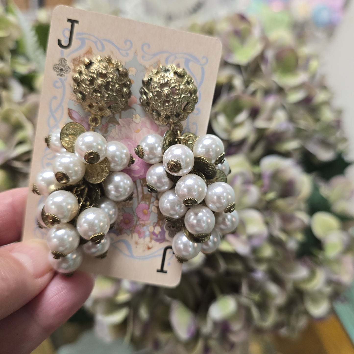 Vintage Pearl Drops Earrings