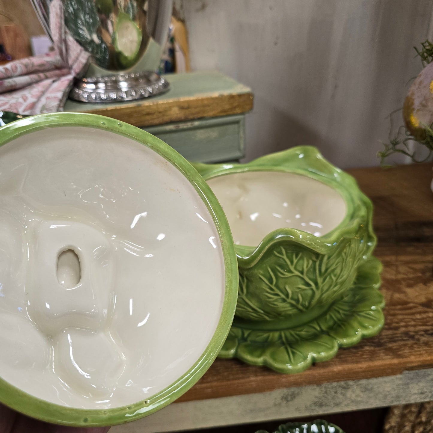 Vintage Holland Mold Green Cabbage Bowl