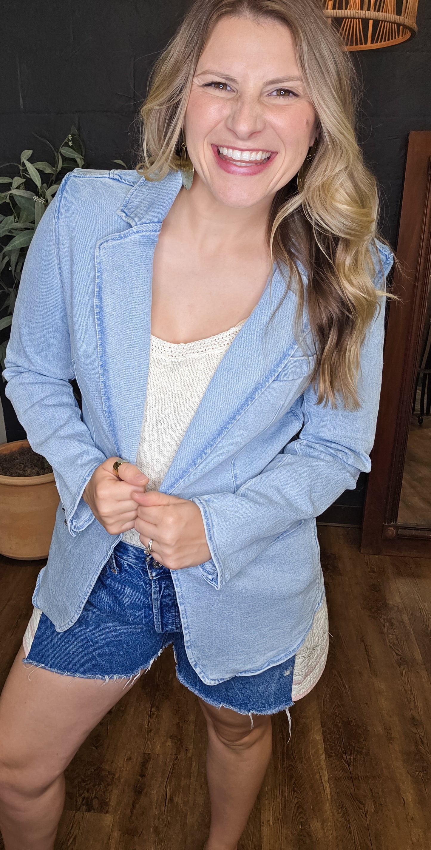 She's All That Denim Blazer