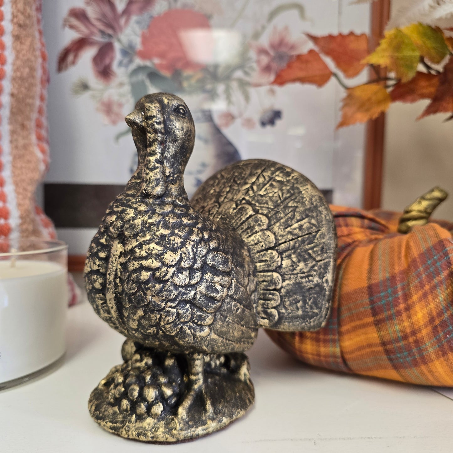 Hand Painted Upcycled Turkey