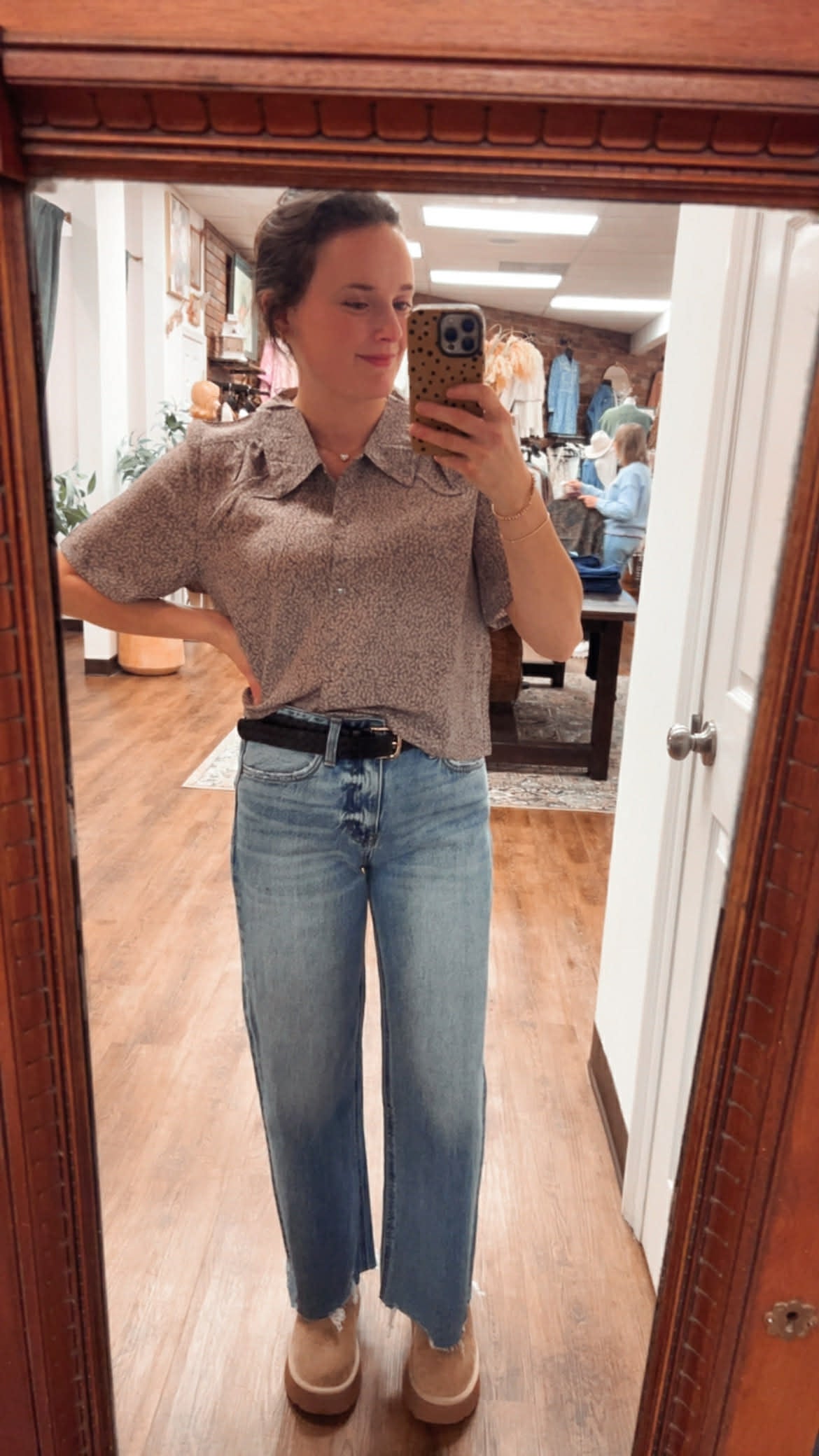 Upcycled Short Sleeve Crop Top