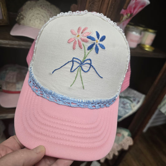 Crowned for His Glory Bouquet Handmade Hat
