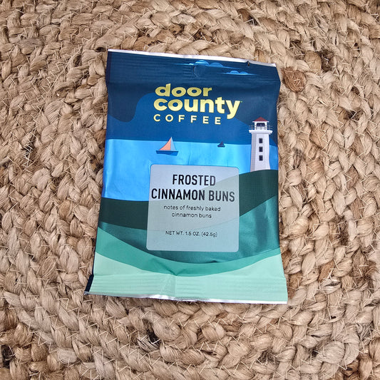 Door County Coffee Frosted Cinnamon Buns 1.5oz Full Pot Pack