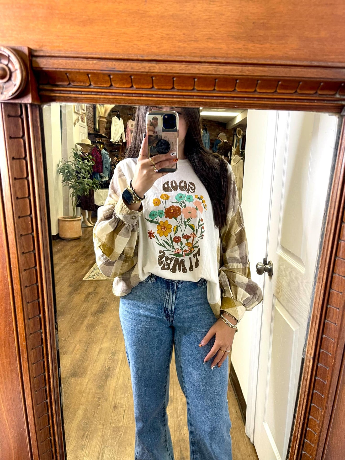 Good Times Upcycled Top