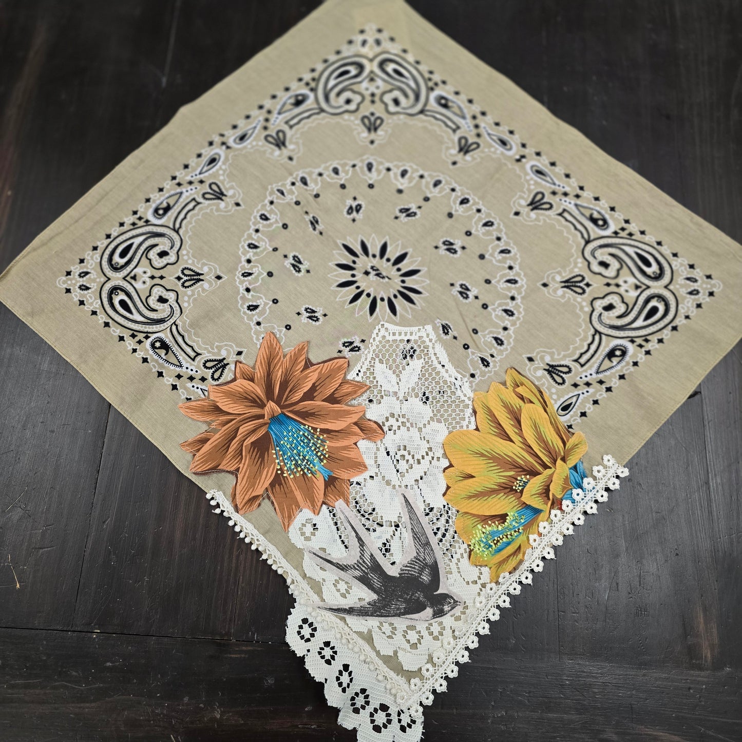 Upcycled Wild Rag Lillies + Sparrows