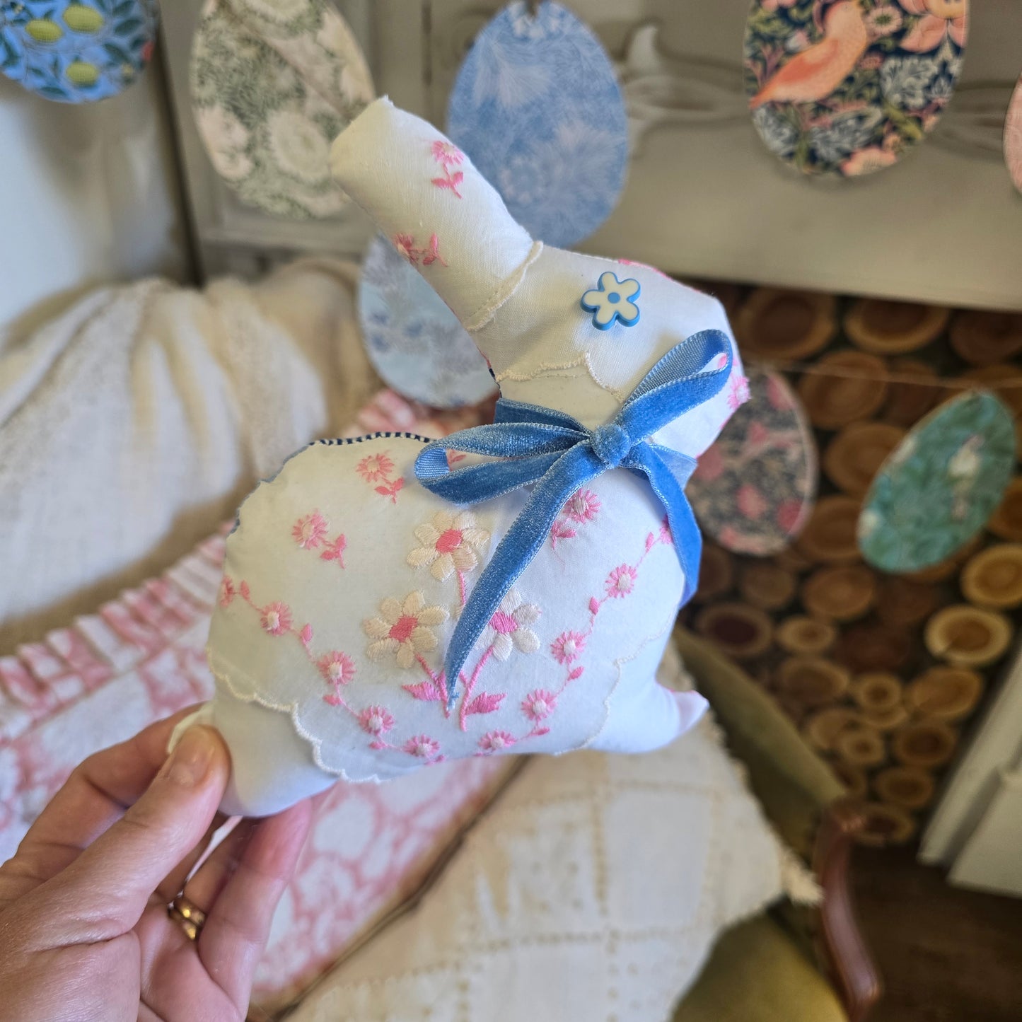 Vintage Hankie Bunny