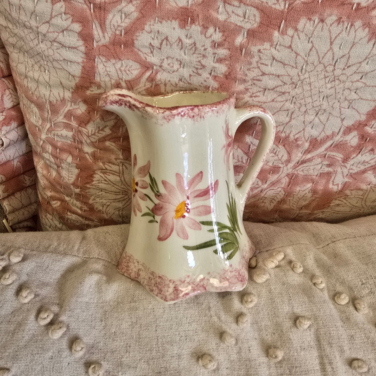 Vintage Cash Family Pottery Hand Painted Small Vase