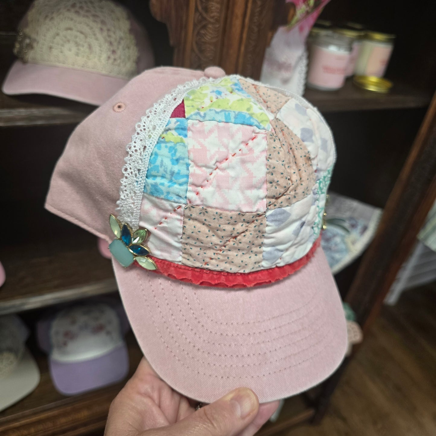 Crowned for His Glory Grandma's Quilt Handmade Hat