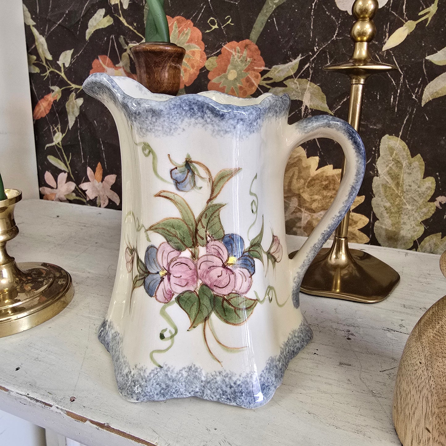 Vintage Cash Family Pottery Hand Painted 6" Vase